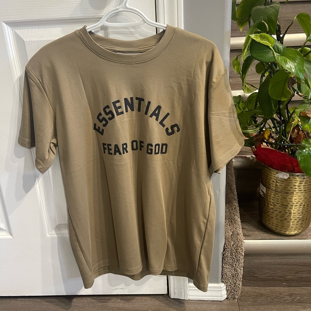 Fear of God Essentials Olive T-Shirt